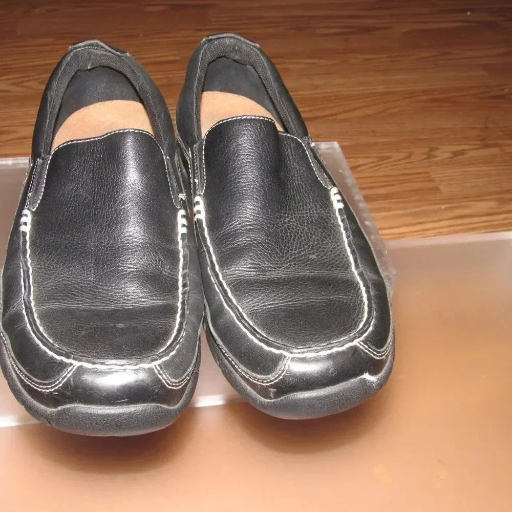 ROCKPORT XCS Leather Men’s Slip-On Loafer Black Shoes Size 9M